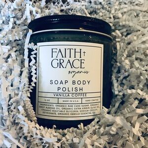 VANILLA COFFEE Faith + Grace Organics INDULGENT Soap Body Polish NWT